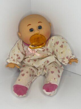 Vintage Uneeda Baby Doll 1990s Beanbag Thumb Sucking Pacifier Sleep Eyes Work